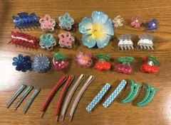 昭和レトロ・平成レトロ　ヘアアクセサリー まとめ売り ヘアピン ヘアクリップ