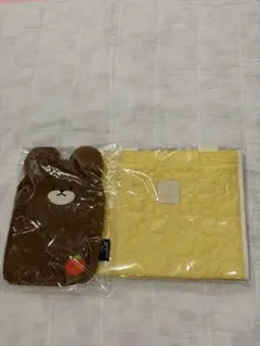 くまのがっこう湯たんぽとマチ付きバックのセット
