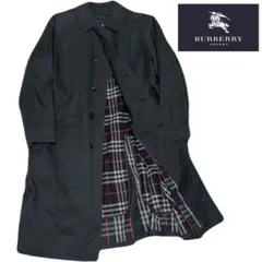 BURBERRY LONDON/ステンカラーコート ノバチェック/ネイビー