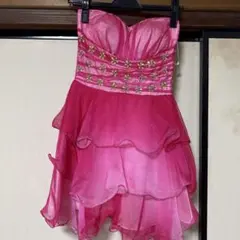 PB-J ピンク フリル ナイトドレス