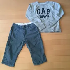 GAPトレーナー／H＆Mパンツ