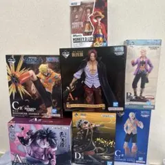 【新品まとめ売り】ワンピース フィギュア ルフィ サンジ シャンクス7体セット