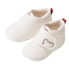 【新品未開封】ミキハウス クマステッチプレシューズ 白