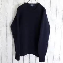 90's ポロ ラルフローレン ウールニット 刺繍クルーネックセーター ナイガイ