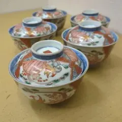 古伊万里 染付蓋茶碗 10客 タサチ 東さ8-0505☆2F - メルカリ