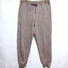 スウェットパンツ ジョガー くすみピンク系 ウエストゴム 部屋着 ラフ