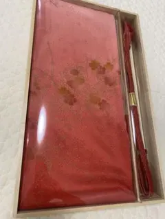 赤色花柄帯揚・帯締めセット