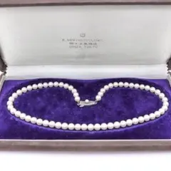 【極品】ミキモト MIKIMOTO パールネックレス 真珠 シルバー 5.5mmのサムネイル