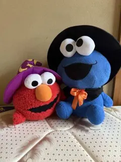 セサミストリート　ぬいぐるみ　ハロウィン2体セット