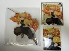 鬼滅の刃 オンラインくじ C賞ビックアクリルスタンド 我妻善逸 色紙 ブロマイド