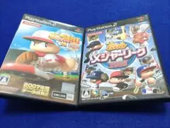 実況パワフルプロ野球14決定版2007 & メジャーリー2009PS2ソフト2枚