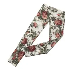 ZARA ザラトラファルック 花柄 フラワープリントストレッチパンツ ジェギング