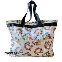 新品　ビッグサイズ折りたたみトートバッグ　レトロミッキー＆ミニー　17