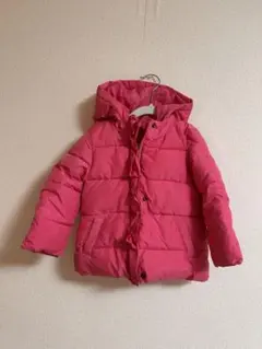 GAPピンク フード付き ダウンコート