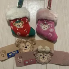 ダッフィーandシェリーメイ／靴下／ドリンクスリーブ