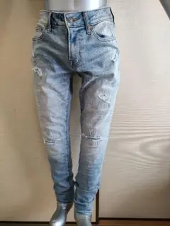 【洗濯済】 AMERICAN EAGLE W30 L32 ダメージジーンズ