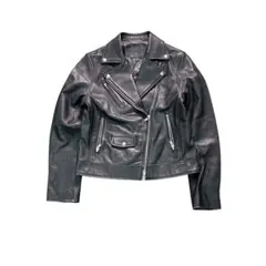 7AS1 GREEN LAVEL レザーライダースジャケット古着