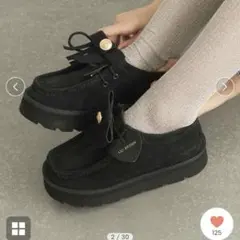 【LILY BROWN×Clarks】Clarks Meare Walla 黒のサムネイル