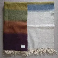 alafoss★暖かいウールタオルケット◎マルチカラー☆新品未使用♪