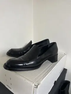 PRADA ブラック ローファー パンプスデザイン　ヒール　バレエシューズ　39