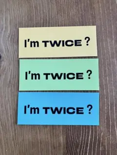 twice ステッカー　3色３枚