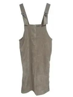 サマンサモスモス　サロペット スカート　ベージュ　　　フリーサイズ