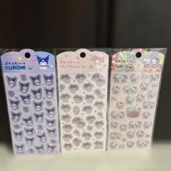 サンリオキャラクターズ　　　ぷくっとシール　　　　3種セット
