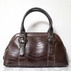 美品　マットクロコダイル　高級品　ワンショルダー　定価20万円