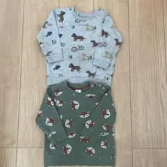 H&M スウェット 2枚セット 80