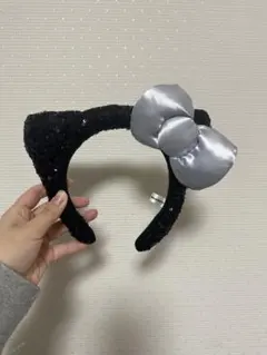 USJ カチューシャ スパンコール黒キティ