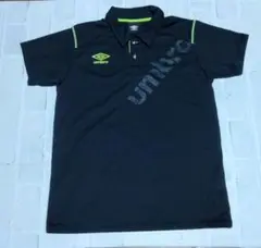 umbro ブラック ポロシャツ
