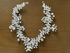 BRIDE ME 結婚式　ヘアアクセサリー　ピアス　3点セット