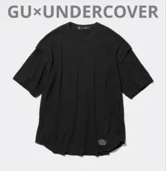 GU　ジーユー　UNDERCOVER　ドライワッフルT 5分袖　黒　M