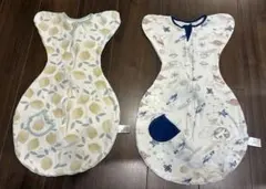 値下げ【美品】ベビー スリーパー スワドル 赤ちゃん おくるみ　2枚セット