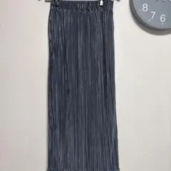 LOWRYSFARM プリーツメロータイトスカート ブルー