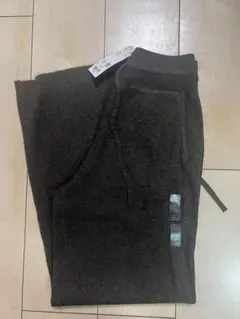 【新品未使用】UNIQLO ウォッシャブルニットリブパンツ　ブラウン　Lサイズ