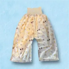 動物柄おねしょパンツ クリーム色 90cm