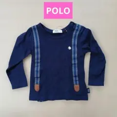 POLO Baby ネイビー長袖カットソー 95　ポロベビー　男の子　トレーナーのサムネイル