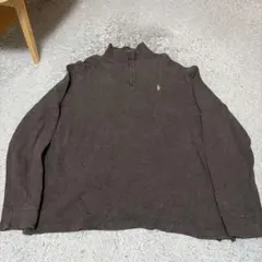 Polo by Ralph Lauren XL ブラウン ハーフジップトレーナー