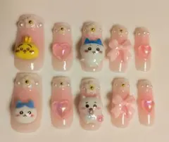 ちいかわ ハチワレ うさぎ ネイルチップのサムネイル