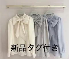 【新品タグ付き】An MILLE ♡ビックリボンシアーブラウスのサムネイル