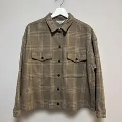 FIVE BROTHER チェックシャツ ブラウン