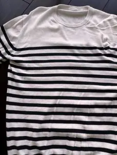 クロスクローゼット+CLOTHET ストライプ柄 ニットシャツ サイズ4