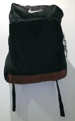 NIKEナイキ90sビンテージリュック革スウェードY2Kレザーテック白タグバッグ