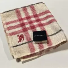 【新品未使用】 BURBERRY バーバリー ハンカチ　チェック　ピンク