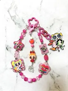 パワーパフガールズ ビーズストラップ