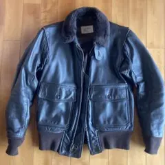 実物 G1 80s NAVYアメリカ軍フライトジャケットg1 g-1 レザー