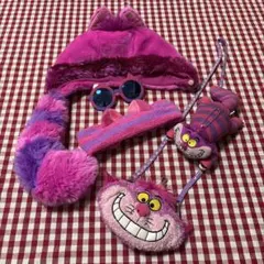 チシャ猫　ファンキャップ　肩のせ　パスケース　サングラス　ディズニーリゾート