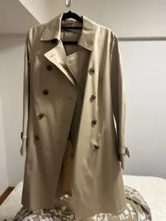 洋服の青山 I.M.G.N トレンチコート 9号 撥水加工 ダブルトレンチ