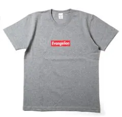 RADIO EVA EVANGELION BOXLOGO Tシャツ アスカグレー